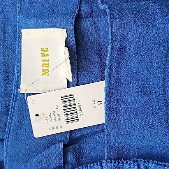 NWT Anthropologie Maeve Light Blue Epaulet Ruffle Top - Size 0 - Ruffle Sleeve D - Picture 5 of 5